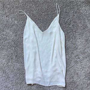 White V-Neck H&M Flowy Tank